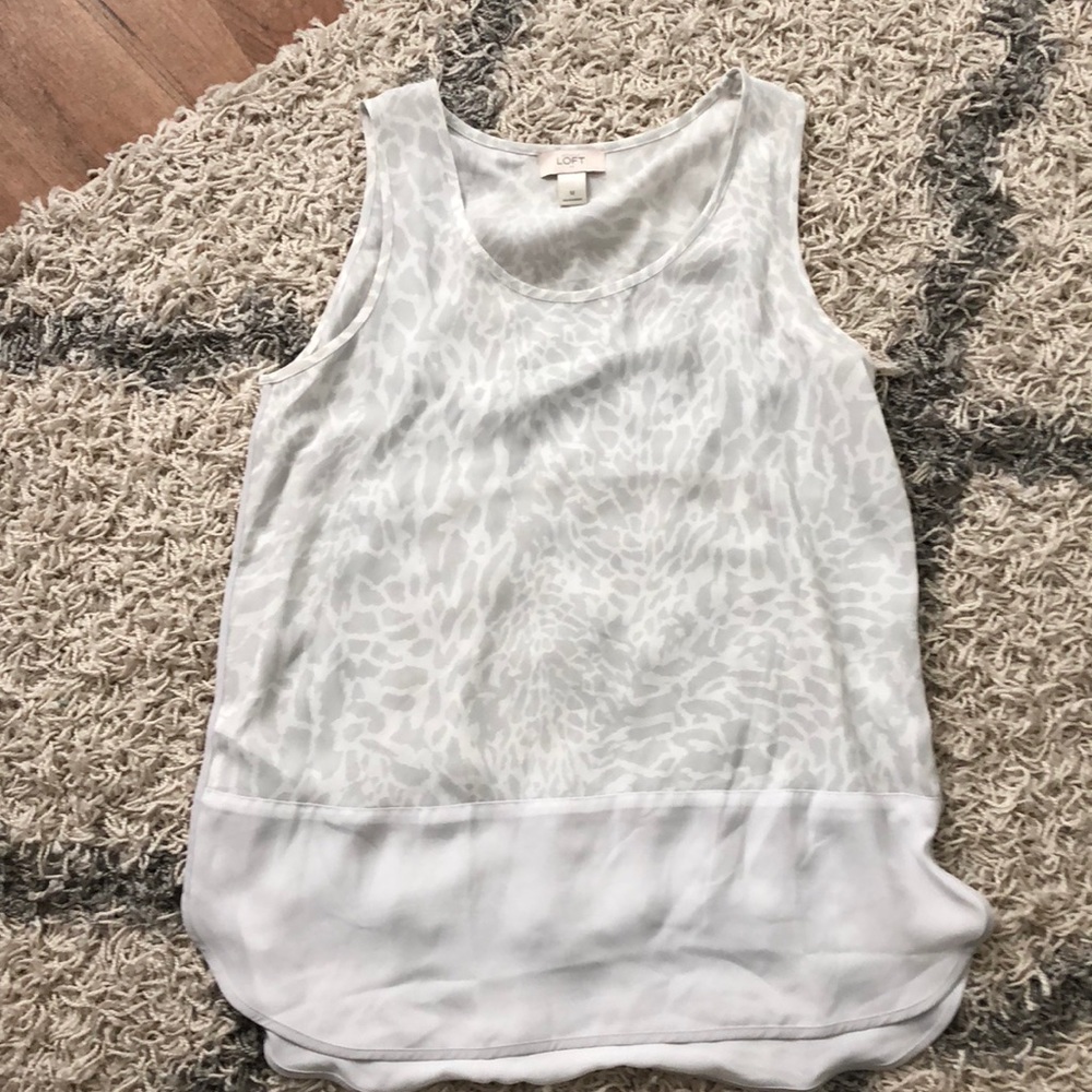 Loft Printed Shell Top